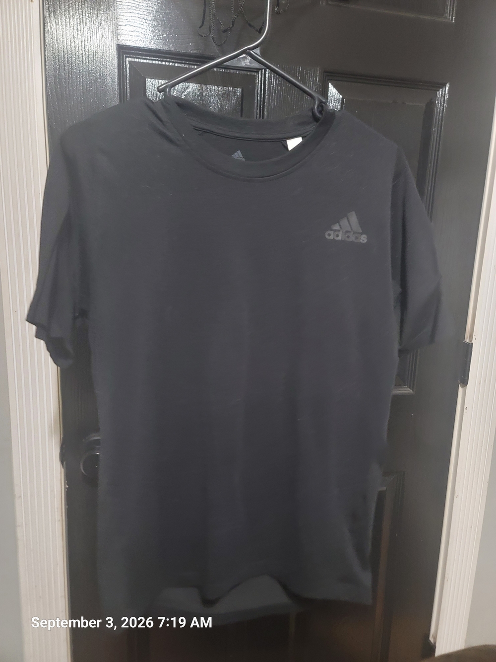 adidas Men’s Black Short Sleeve Logo Tee